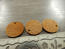 Puuriipus ympyrä, 20mm, ruskea, 1kpl