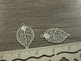 Lehtiriipus 19x11mm, kromi, 1kpl