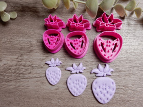 Muottisetti mansikka, 40mm/45mm/50mm, 1setti