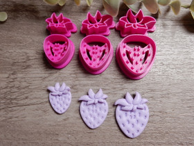 Muottisetti mansikka, 40mm/45mm/50mm, 1setti