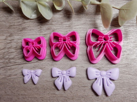 Muotti rusetti, 15mm/20mm/25mm, 1kpl