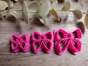 Muotti rusetti, 15mm/20mm/25mm, 1kpl