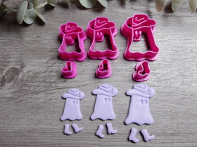 Muottisetti kummitus, 40mm/45mm/50mm, 1setti