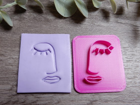 Leimasin muotti kasvot, 30mm, 1kpl