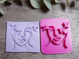 Leimasin muotti kasvot, 30mm, 1kpl