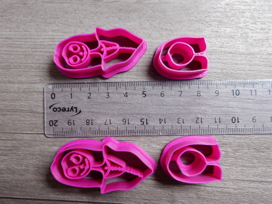 Muottisetti zombietyttö+hiukset, 45mm/50mm, 1setti