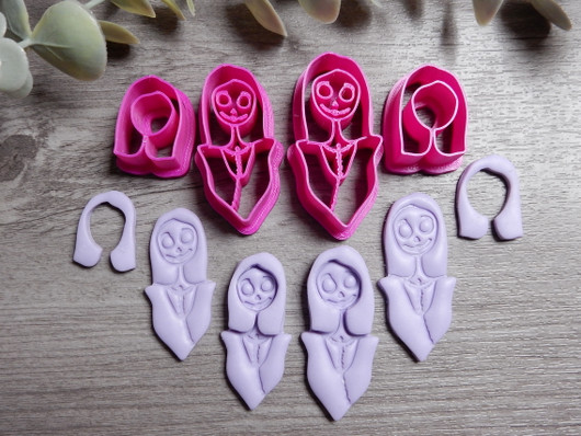 Muottisetti zombietyttö+hiukset, 45mm/50mm, 1setti