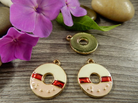 Donitsiriipus, 20x16mm, moniväri, 1kpl