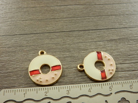 Donitsiriipus, 20x16mm, moniväri, 1kpl