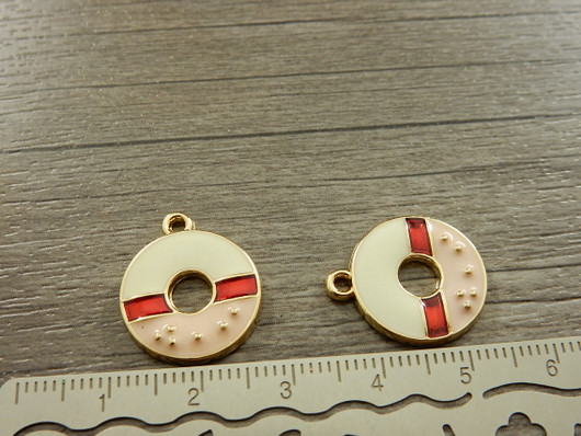 Donitsiriipus, 20x16mm, moniväri, 1kpl