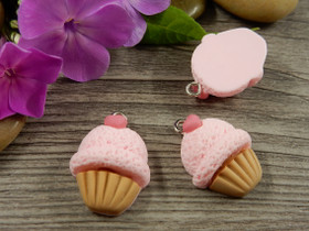 Kuppikakku, 24x17mm, moniväri, 1kpl