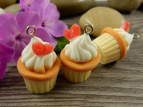 Kuppikakkuriipus, 27x17mm, moniväri, 1kpl