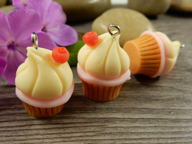 Kuppikakkuriipus, 26x17mm, moniväri, 1kpl