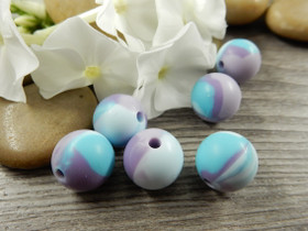 Silikonihelmi, 12mm, moniväri, 1kpl