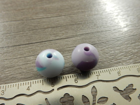 Silikonihelmi, 12mm, moniväri, 1kpl