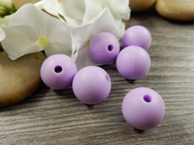 Silikonihelmi, 12mm, vaaleanliila, 1kpl