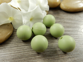 Silikonihelmi, 12mm, vihreä, 1kpl