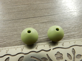 Silikonihelmi, 12mm, vihreä, 1kpl
