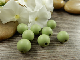 Silikonihelmi, 9mm, vihreä, 1kpl