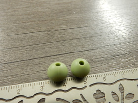 Silikonihelmi, 9mm, vihreä, 1kpl