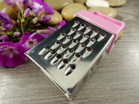 Mini raastin,7x3.5cm, rst/muovi, 1kpl