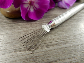 Muotoilutyökalu harava, n.13cm, kromi, 1kpl