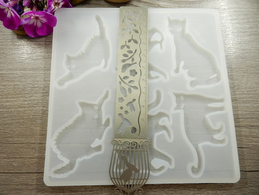 Silikonimuotti kissa, 134x133x2.5mm, 1kpl