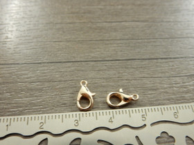 Papukaijalukko 10mm, ruusukulta, 10kpl