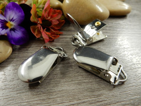 Klipsi, 33x16mm, rst/teräs, 1kpl