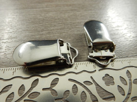 Klipsi, 33x16mm, rst/teräs, 1kpl