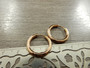Korvakorurengas huggie, 19x2.5mm, ruusukulta/rst, 1pari