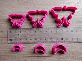 Muottisetti kuu+perhonen, 35mm/45mm/55mm, 1setti