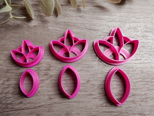Muottisetti lotus, 45mm/55mm/65mm, 1setti