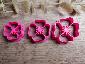 Muotti kukka, 25mm/30mm/35mm, 1kpl