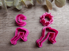 Muottisetti jalat+kuu+aurinko, 50mm/60mm, 1setti