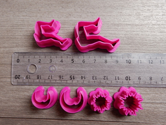 Muottisetti jalat+kuu+aurinko, 50mm/60mm, 1setti