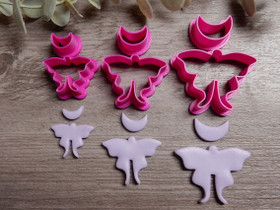 Muottisetti kuu+perhonen, 35mm/45mm/55mm, 1setti