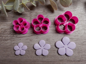 Muotti kukka, 20mm/25mm/30mm, 1kpl