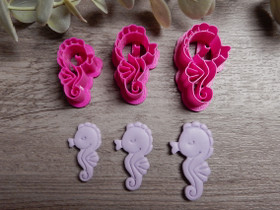 Muotti merihevonen, 30mm/35mm/40mm, 1kpl