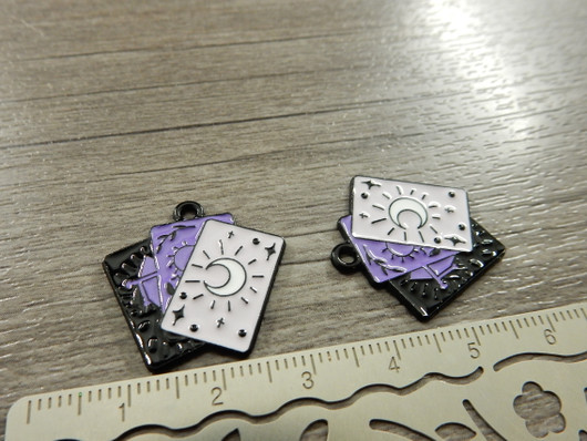 Tarotkortitriipus, 23x23mm, moniväri, 1kpl