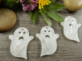 Kummitusriipus, 29x22mm, valkoinen, 1kpl