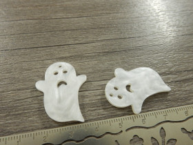 Kummitusriipus, 29x22mm, valkoinen, 1kpl