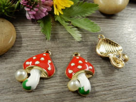 Sieniriipus, 23x16mm, moniväri, 1kpl