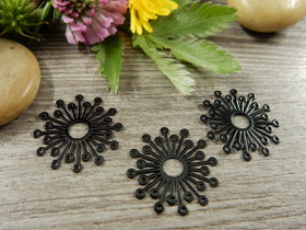 Kukkariipus/ linkki, 19mm, musta, 1kpl