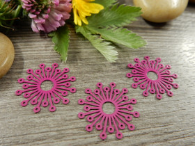 Kukkariipus/ linkki, 19mm, fuksia, 1kpl