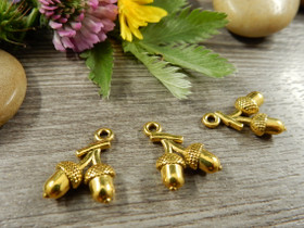 Tammenterhotriipus, 17x12mm, kulta, 1kpl