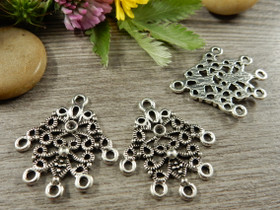 Kuvioriipus/linkki, 31x27mm, kromi, 1kpl