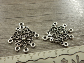 Kuvioriipus/linkki, 31x27mm, kromi, 1kpl