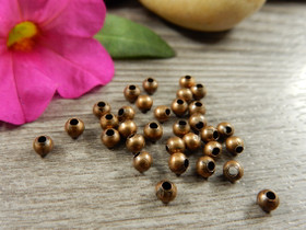 Metallihelmi, 3mm, kupari, n.100kpl