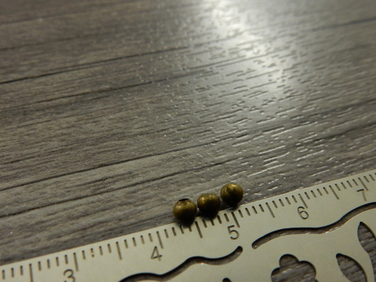 Metallihelmi, 3mm, pronssi, n.100kpl